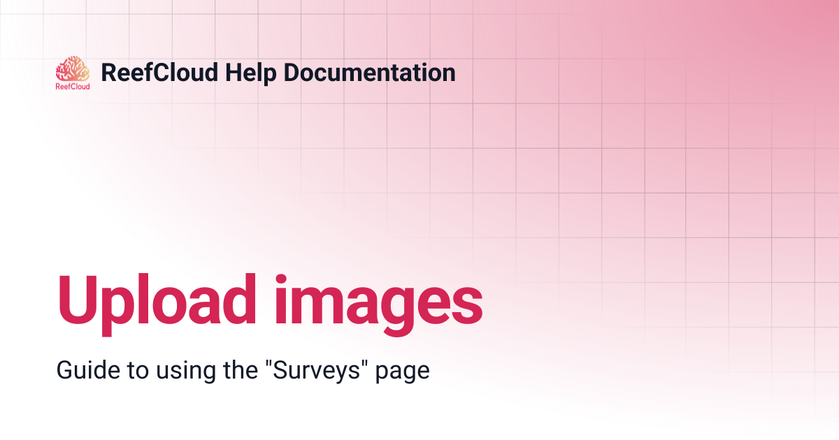 Upload images | ReefCloud Help Documentation